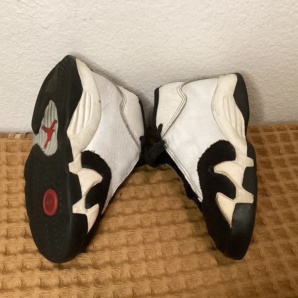 VTG 1998 Jordan 14 OG Black Toe White 132549-101 Toddler Size 8C Sneaker